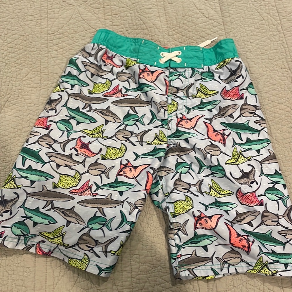 Cat & Jack swim trunks L (12/14)